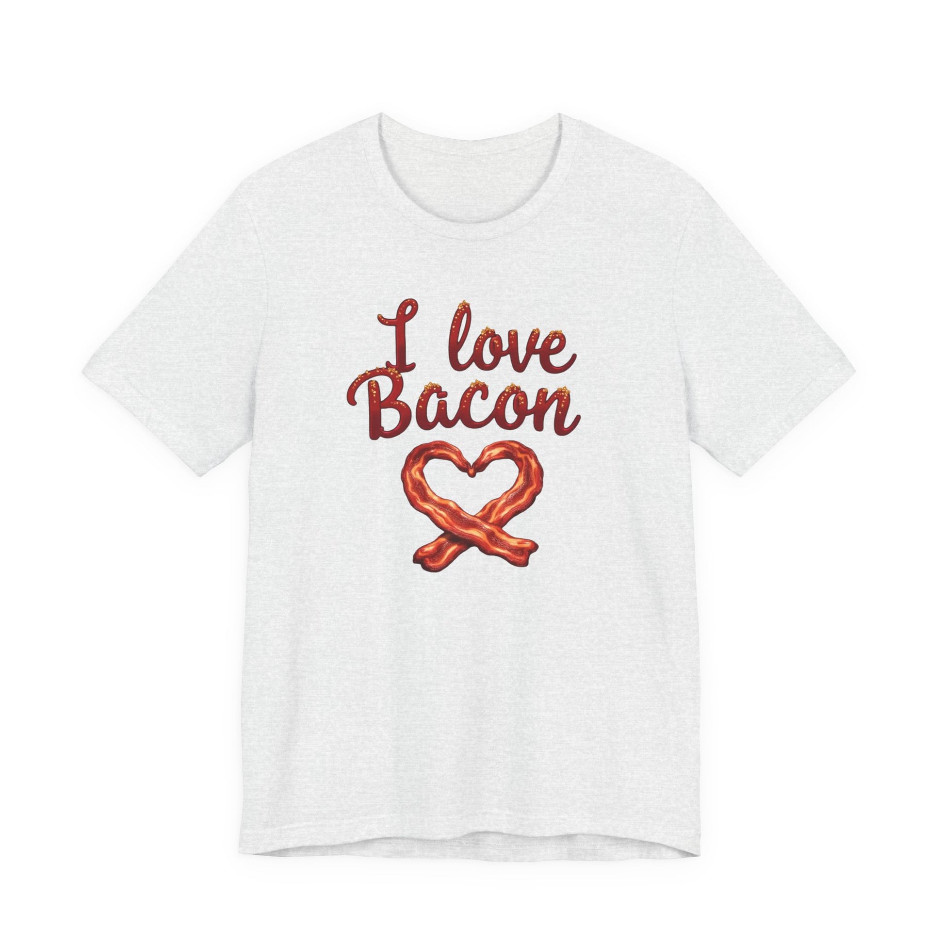 I Love Bacon Unisex Tee - Perfect for Food Lovers, Casual Outings, Gift for Bacon Fans, Foodie T-Shirt, Fun Cooking Tee - Psychonaut Swag