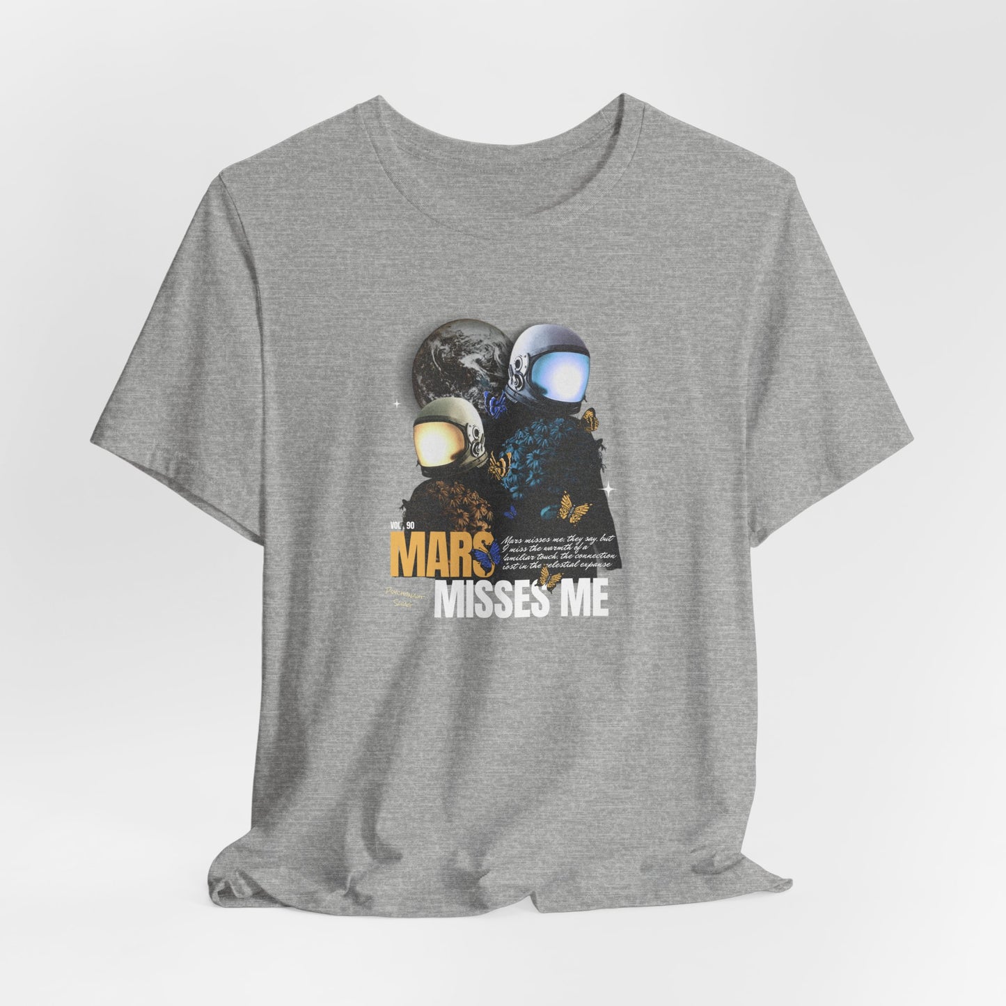 Mars Misses Me Graphic Tee — Retro Astronaut Space T-Shirt