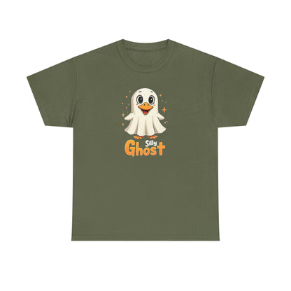 Silly Ghost T‑Shirt — Cute Halloween Ghost Tee for Kids & Adults
