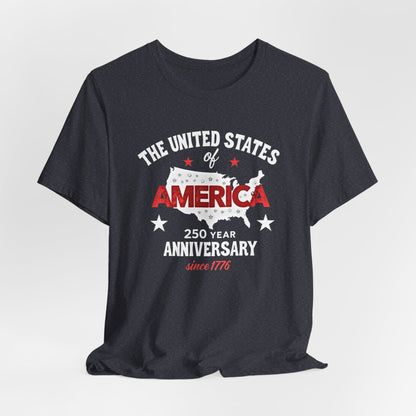 America 250 year Anniversary,Unisex Jersey Short Sleeve Tee