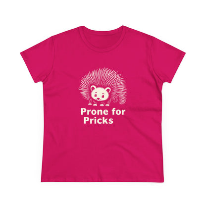 Prone for Pricks, Funny Hedgehog Tee, Quirky Animal Shirt, Cute Graphic Tee, Gift for Animal Lovers, Casual Wear, Summer Top
