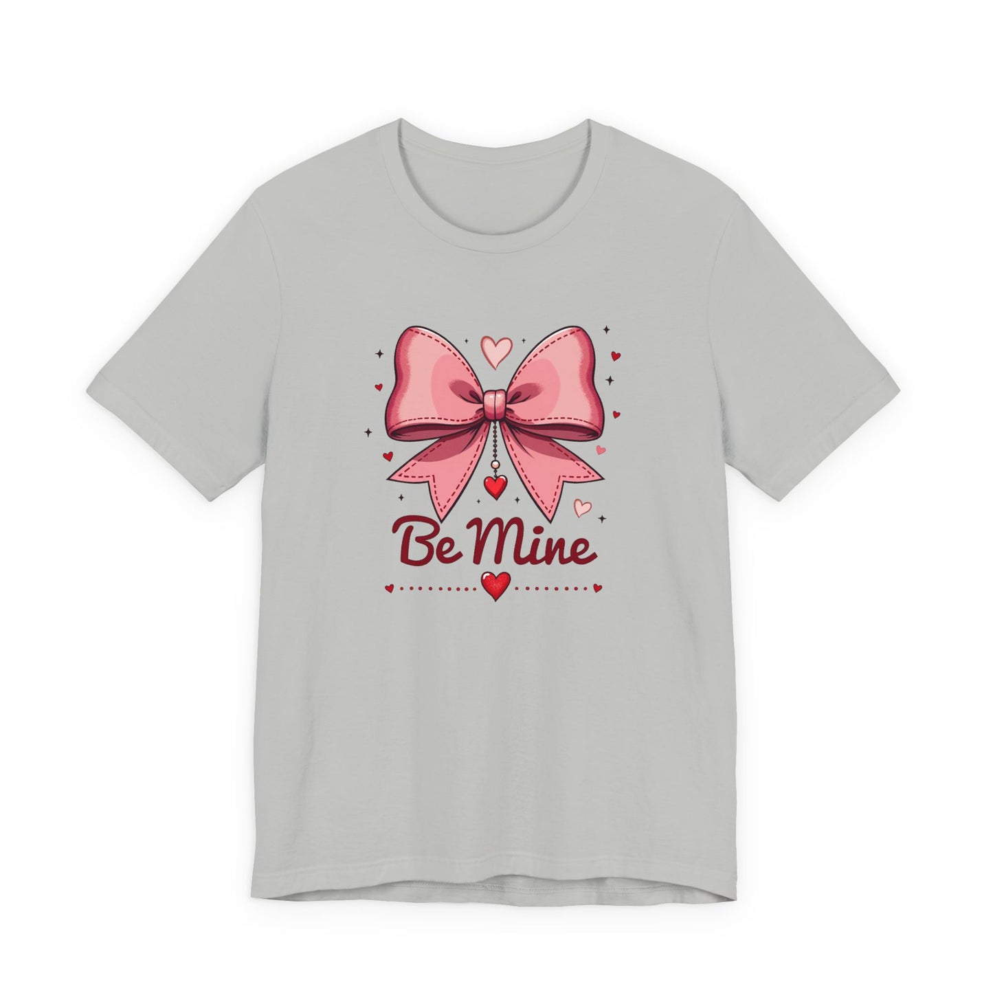 Valentine 'Be Mine' Pink Bow T‑Shirt