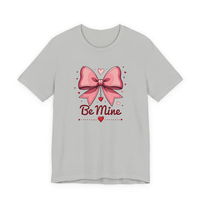 Valentine 'Be Mine' Pink Bow T‑Shirt