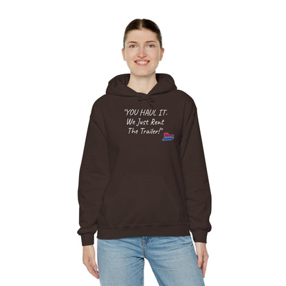 Kentuckiana Small biz swag, Trailer Rental Hoodie for Road Trips, Gifts for Adventure Lovers, Unique Hoodie for Renters, Travel Gear, Funny Sweatshirt