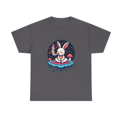 Mystical Bunny Tee — Cute Meditating Rabbit Graphic T-Shirt