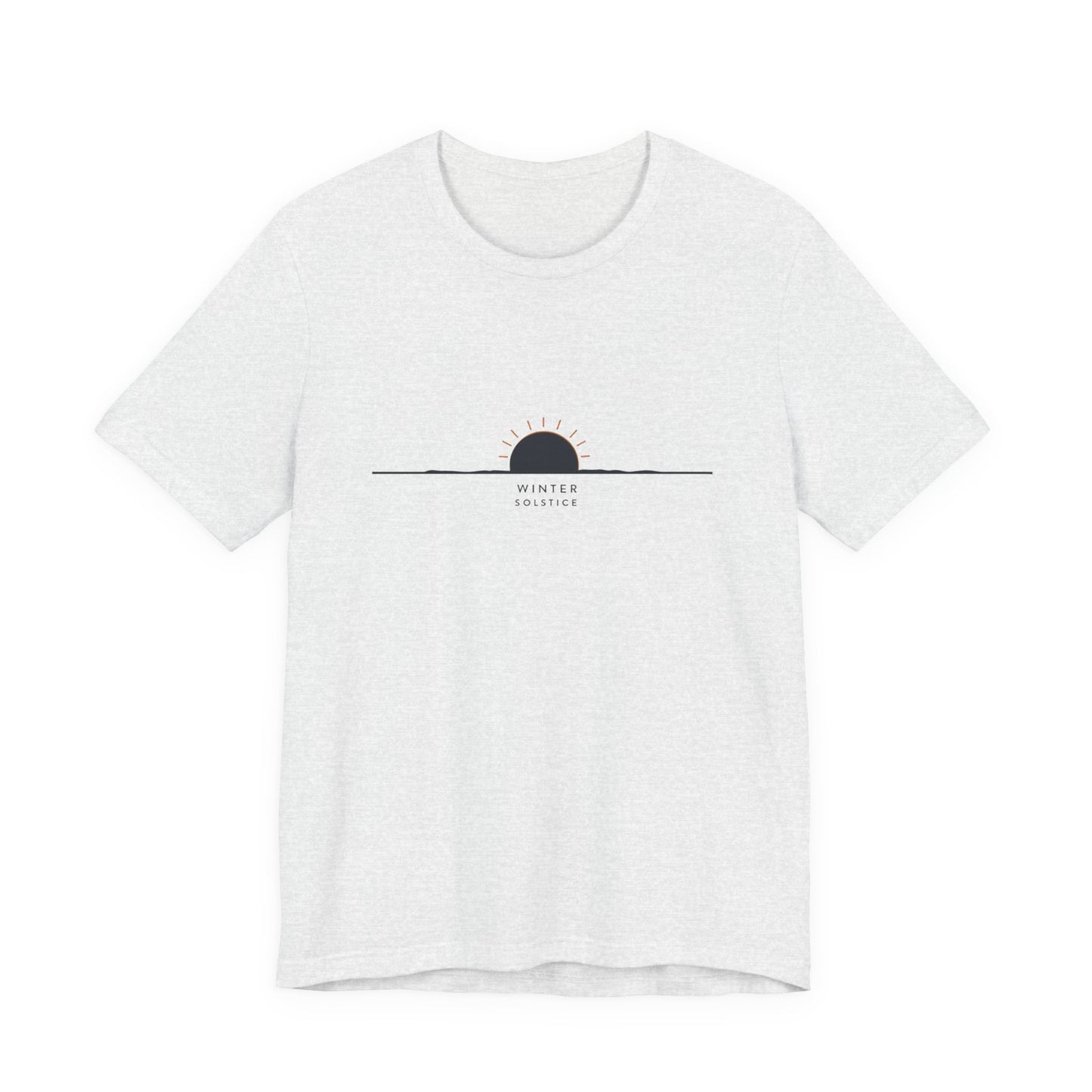 Sunrise Minimalist Tee — "Winter Solstice" Graphic T-Shirt