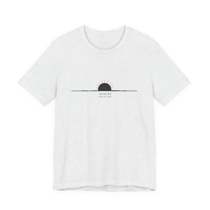 Sunrise Minimalist Tee — "Winter Solstice" Graphic T-Shirt