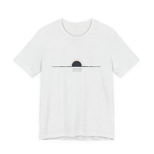 Sunrise Minimalist Tee — "Winter Solstice" Graphic T-Shirt