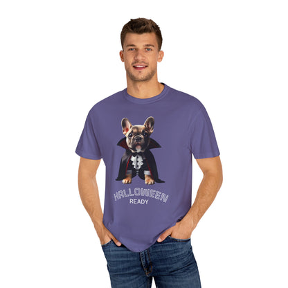 Funny French Bulldog Vampire T-Shirt, Pet Lover Gift, Halloween Costume Tee, Dog Theme Apparel, Unisex Graphic Shirt