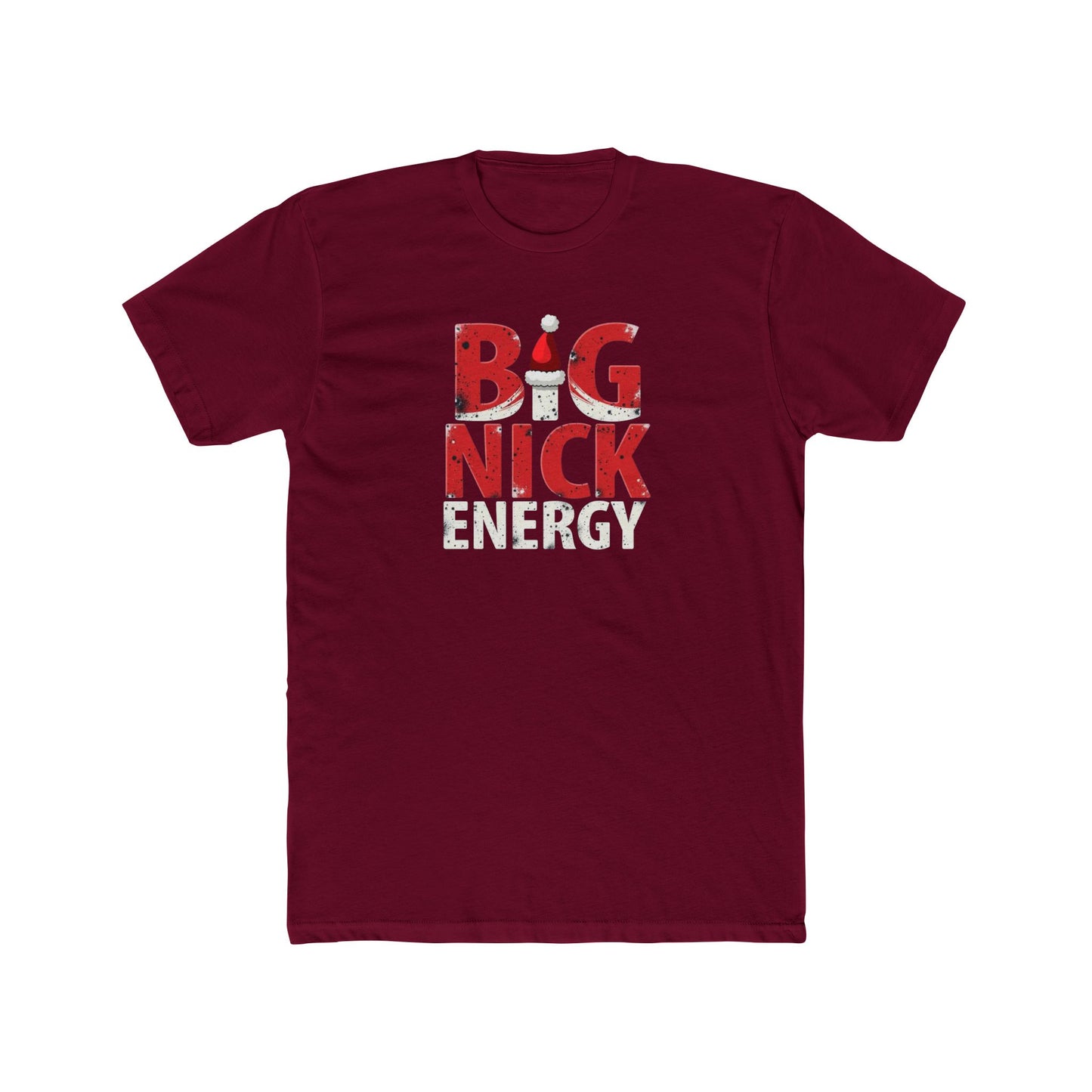 Big Nick Energy T-Shirt — Christmas Santa Hat Holiday Tee
