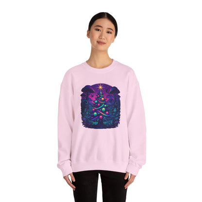 Psychedelic Christmas Tree, Unisex Heavy Blend™ Crewneck Sweatshirt