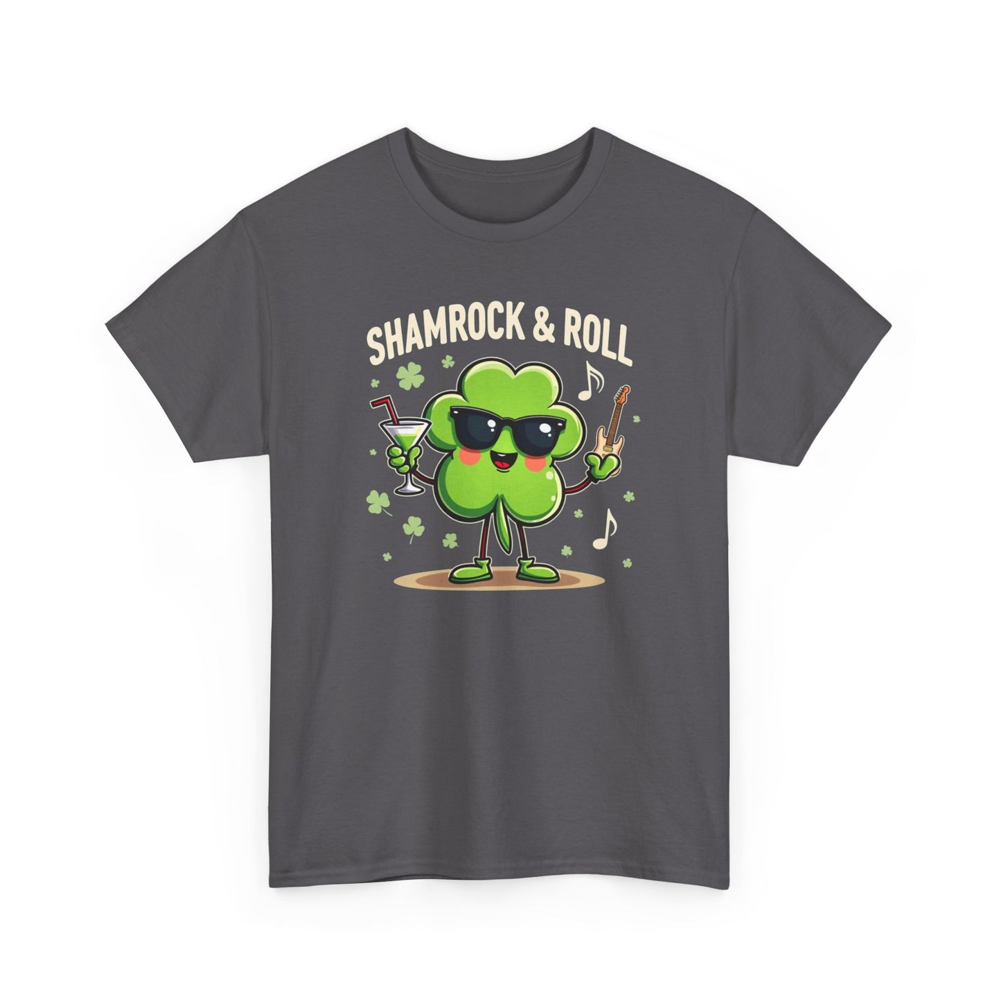 Shamrock & Roll T‑Shirt — St. Patrick’s Day Lucky Clover Graphic Tee