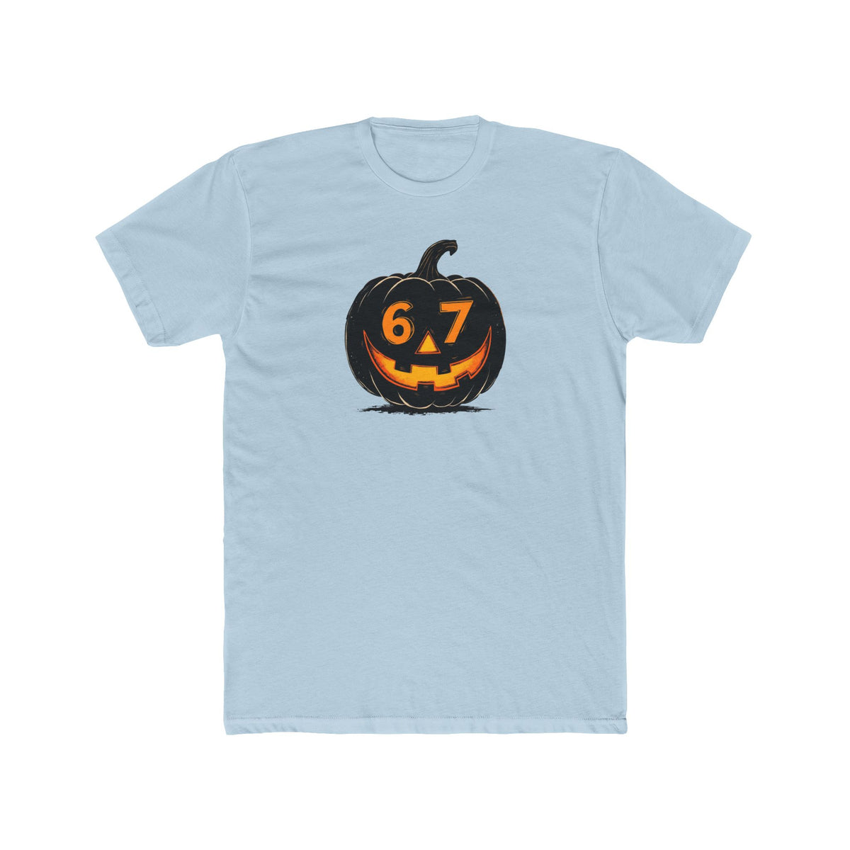 Halloween Jack-O'-Lantern Tee — 6/7 Pumpkin Graphic Shirt
