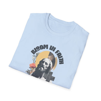 Grow in Faith T-Shirt — Retro Jesus Graphic Tee for Christians