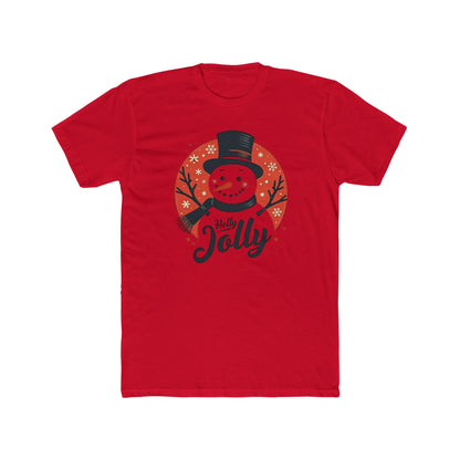 Holly Jolly Snowman T-Shirt — Christmas Holiday Crew Tee