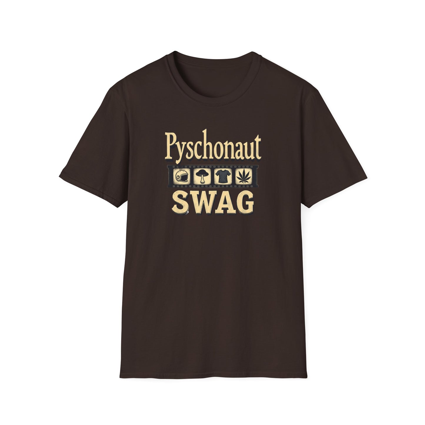 Psychonaut SWAG T-Shirt — Retro Gold Icon Graphic Tee