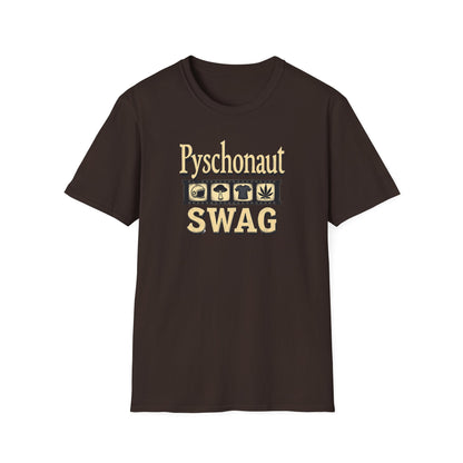 Psychonaut SWAG T-Shirt — Retro Gold Icon Graphic Tee