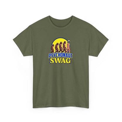 Psychonaut swag small biz, Heavy Cotton Tee, Cool Graphic T-Shirt, Streetwear Top, Gift for Psychonauts, Fun Casual Wear