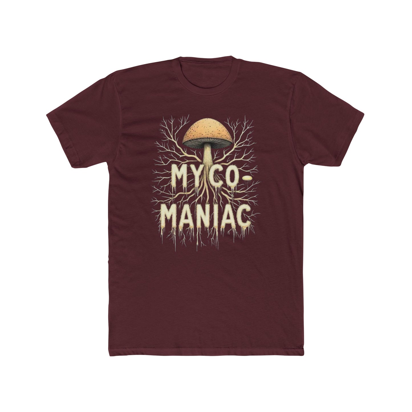 Myco-Maniac Unisex Cotton Crew Tee - Fun Fungi Shirt, Nature Lover Gift, Mushroom Enthusiast Apparel, Eco-Friendly Top, Perfect for [...] - Psychonaut Swag