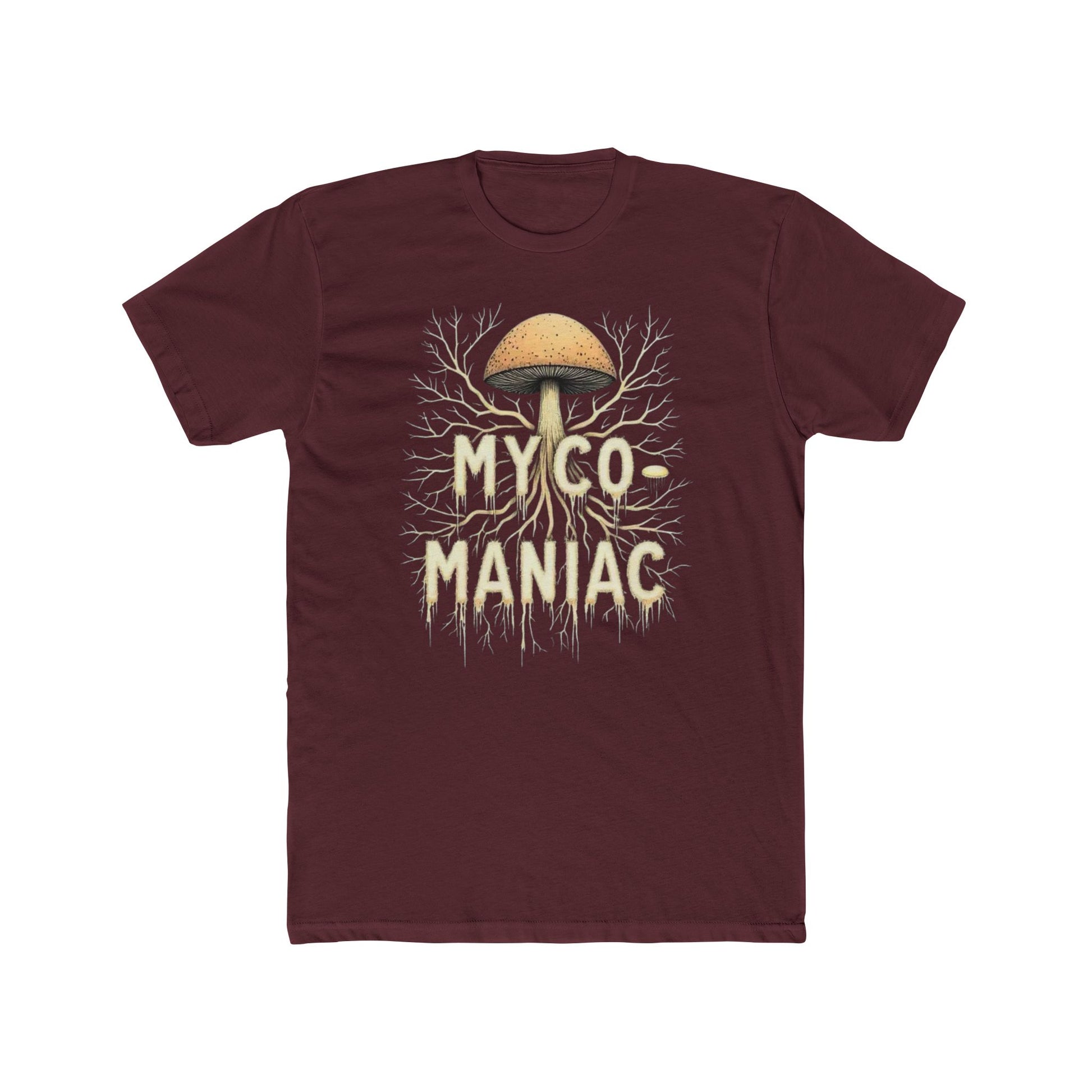 Myco-Maniac Unisex Cotton Crew Tee - Fun Fungi Shirt, Nature Lover Gift, Mushroom Enthusiast Apparel, Eco-Friendly Top, Perfect for [...] - Psychonaut Swag