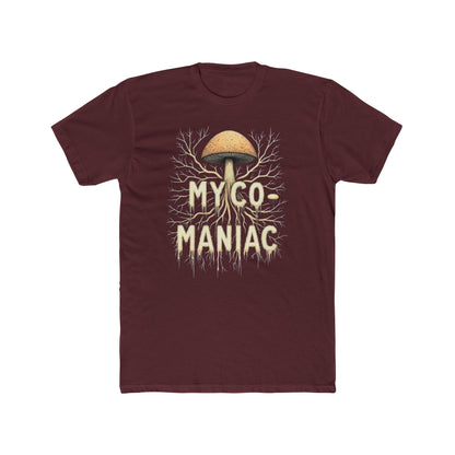 Myco-Maniac Unisex Cotton Crew Tee - Fun Fungi Shirt, Nature Lover Gift, Mushroom Enthusiast Apparel, Eco-Friendly Top, Perfect for [...] - Psychonaut Swag