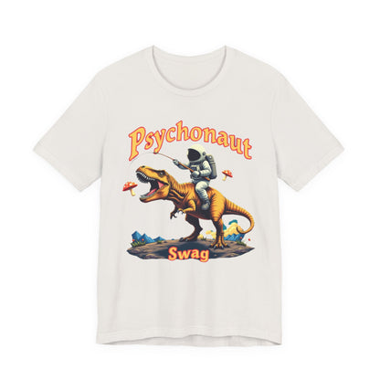 Psychonaut T-Rex Tee - Cool Retro Unisex Jersey Short Sleeve Shirt, Perfect for Gifts, Festivals, and Everyday Wear - Psychonaut Swag