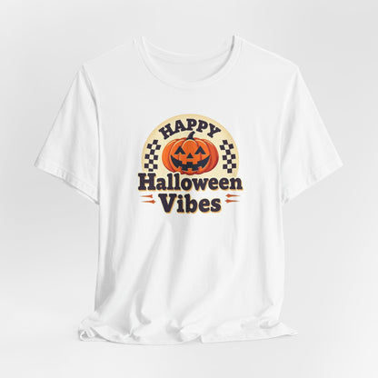 Happy Halloween Vibes Tee — Retro Pumpkin Halloween T-Shirt