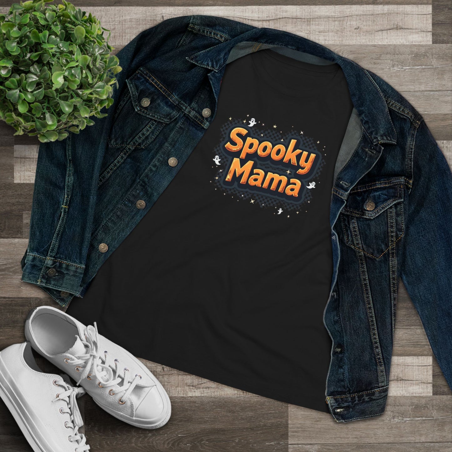 Spooky Mama Tee — Women's Halloween Graphic Shirt