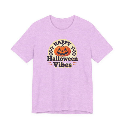 Happy Halloween Vibes Tee — Retro Pumpkin Halloween T-Shirt