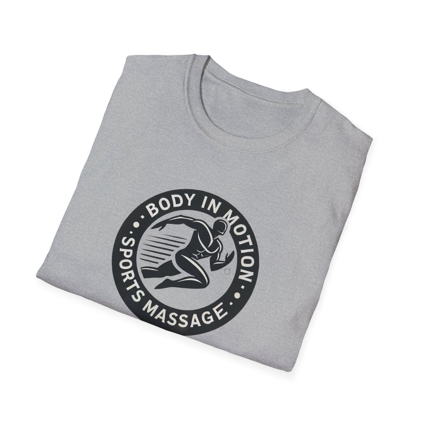 Sports Massage T-Shirt — "Body in Motion" Logo Athletic Tee