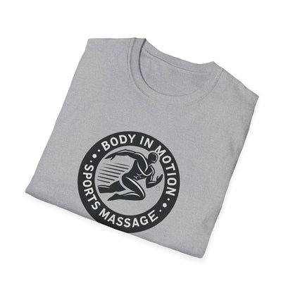 Sports Massage T-Shirt — "Body in Motion" Logo Athletic Tee