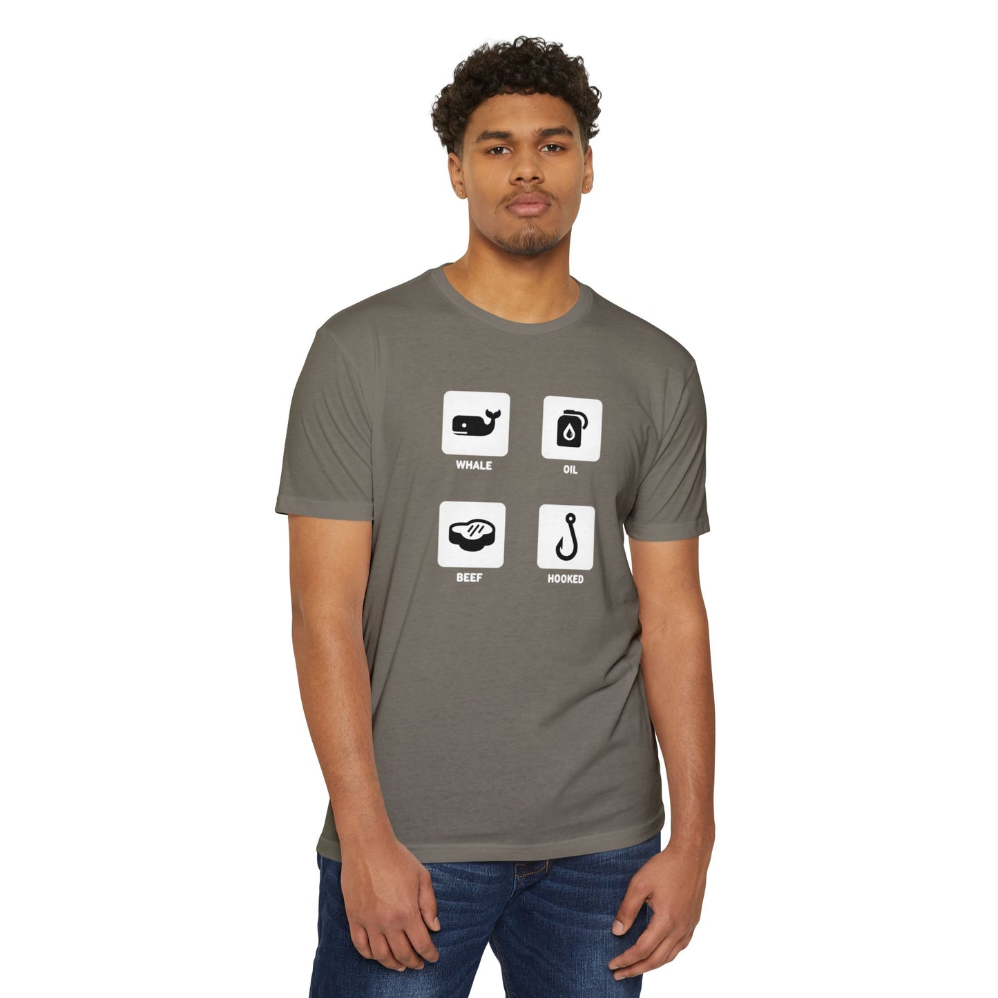 Whale, Oil, Beef, Hooked Icon Graphic Tee