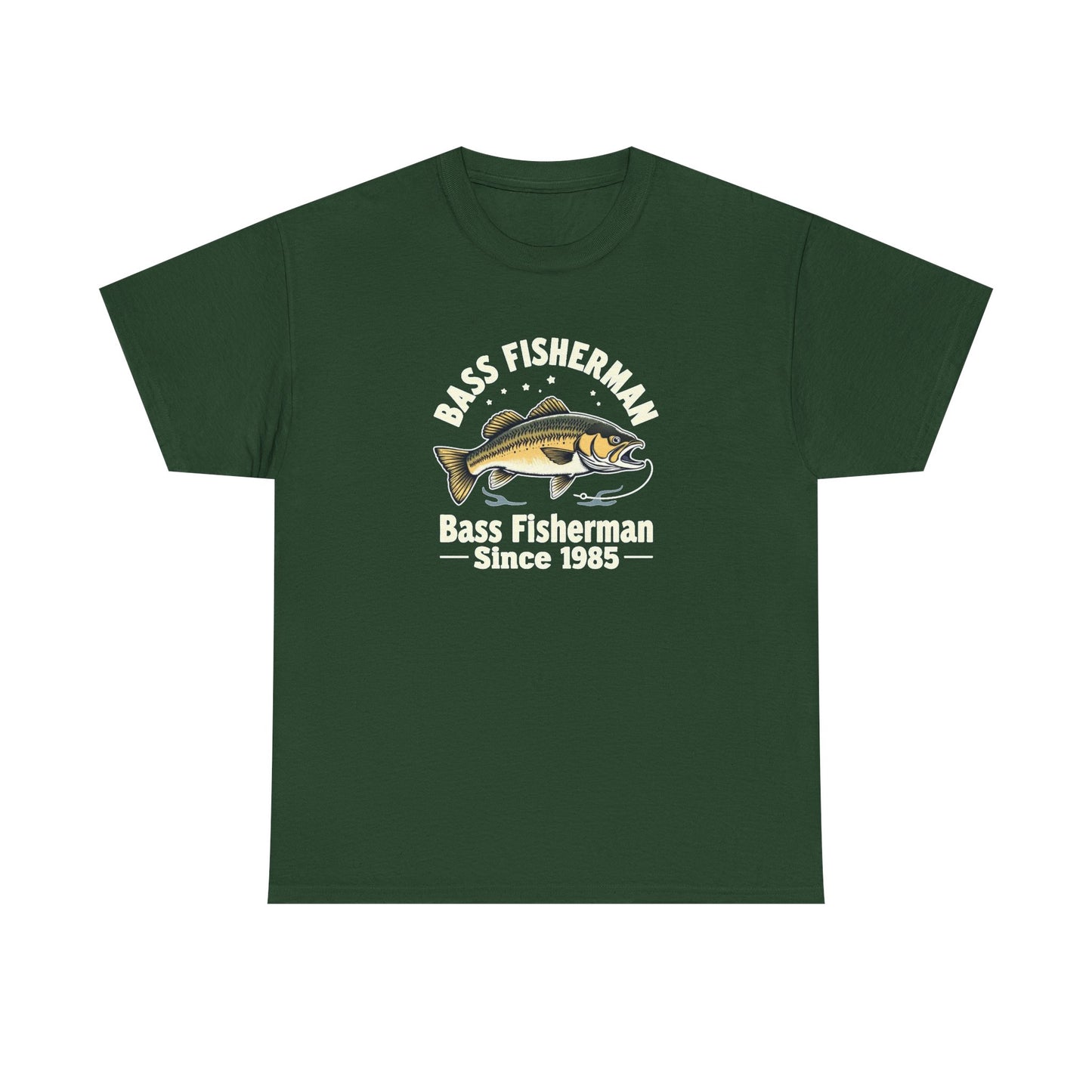 Bass Fisherman T-Shirt – "Bass Fisherman Since 1985" Vintage Fishing Tee