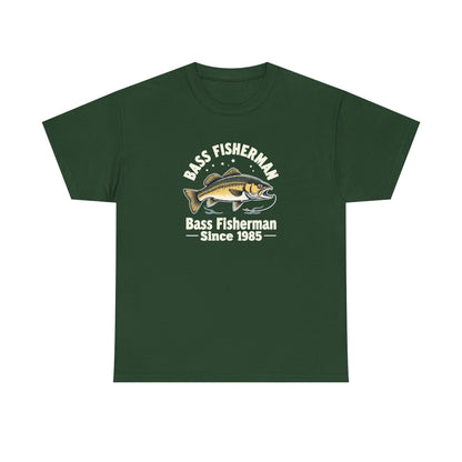 Bass Fisherman T-Shirt – "Bass Fisherman Since 1985" Vintage Fishing Tee