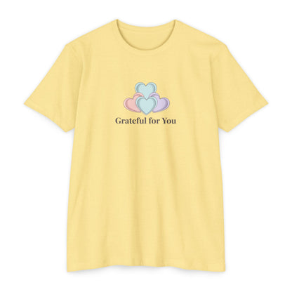 Grateful For You Heart Graphic T-Shirt