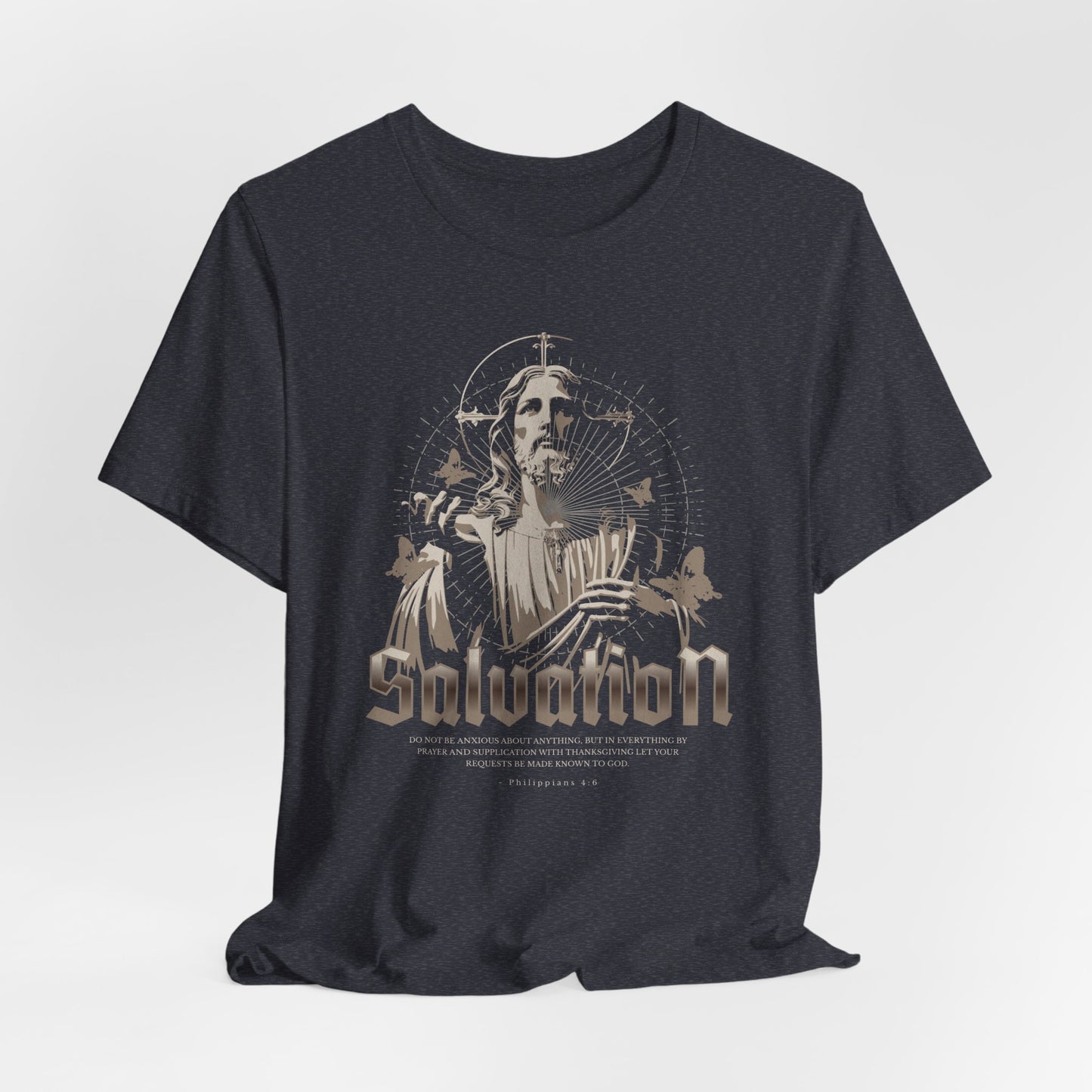 Salvation Graphic Tee — Vintage Jesus Religious T-Shirt