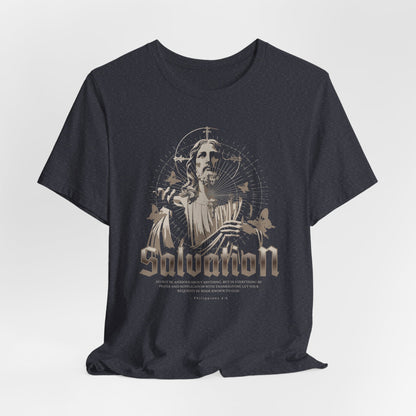 Salvation Graphic Tee — Vintage Jesus Religious T-Shirt