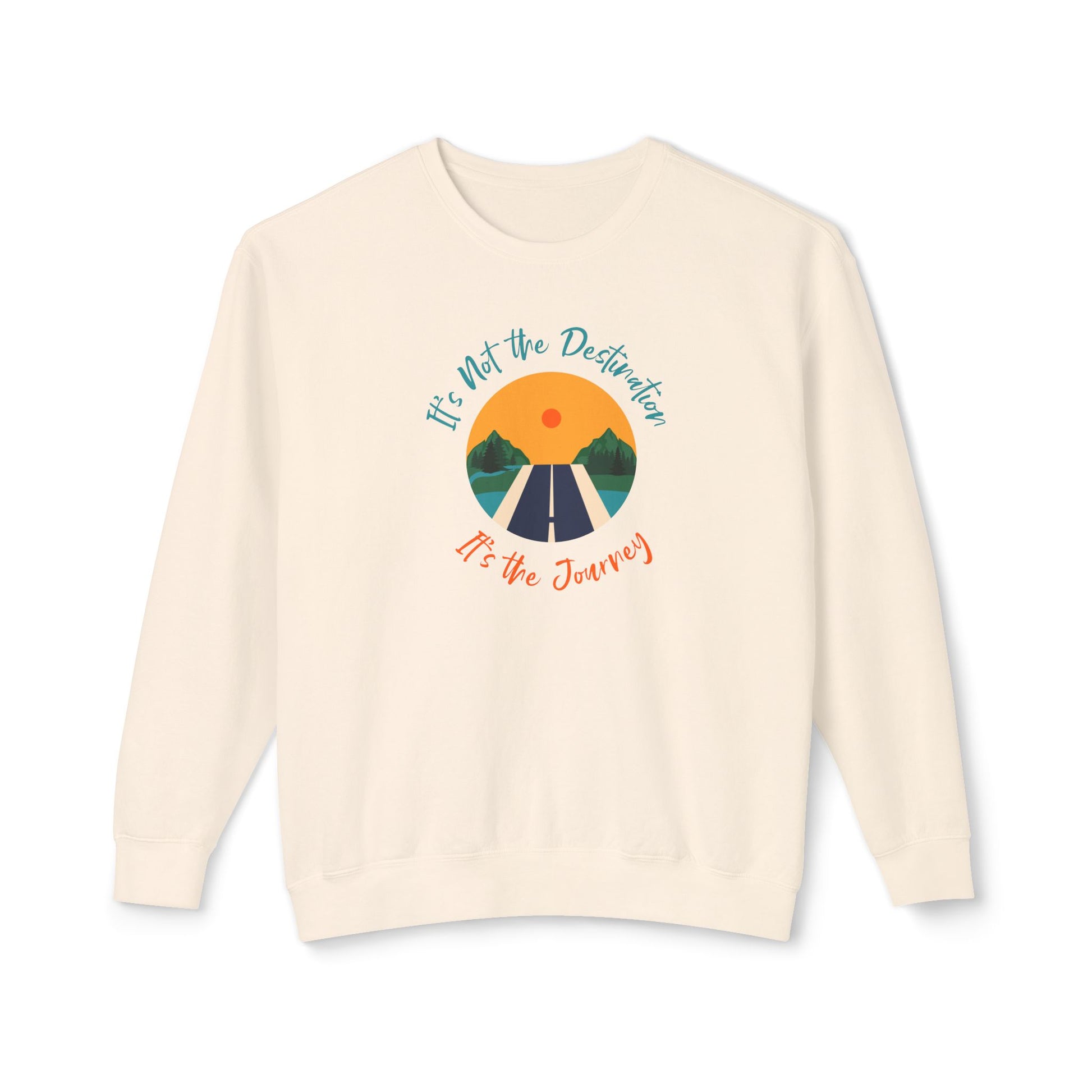It’s The Journey, Unisex Lightweight Crewneck Sweatshirt - Psychonaut Swag