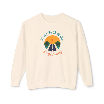 It’s The Journey, Unisex Lightweight Crewneck Sweatshirt - Psychonaut Swag