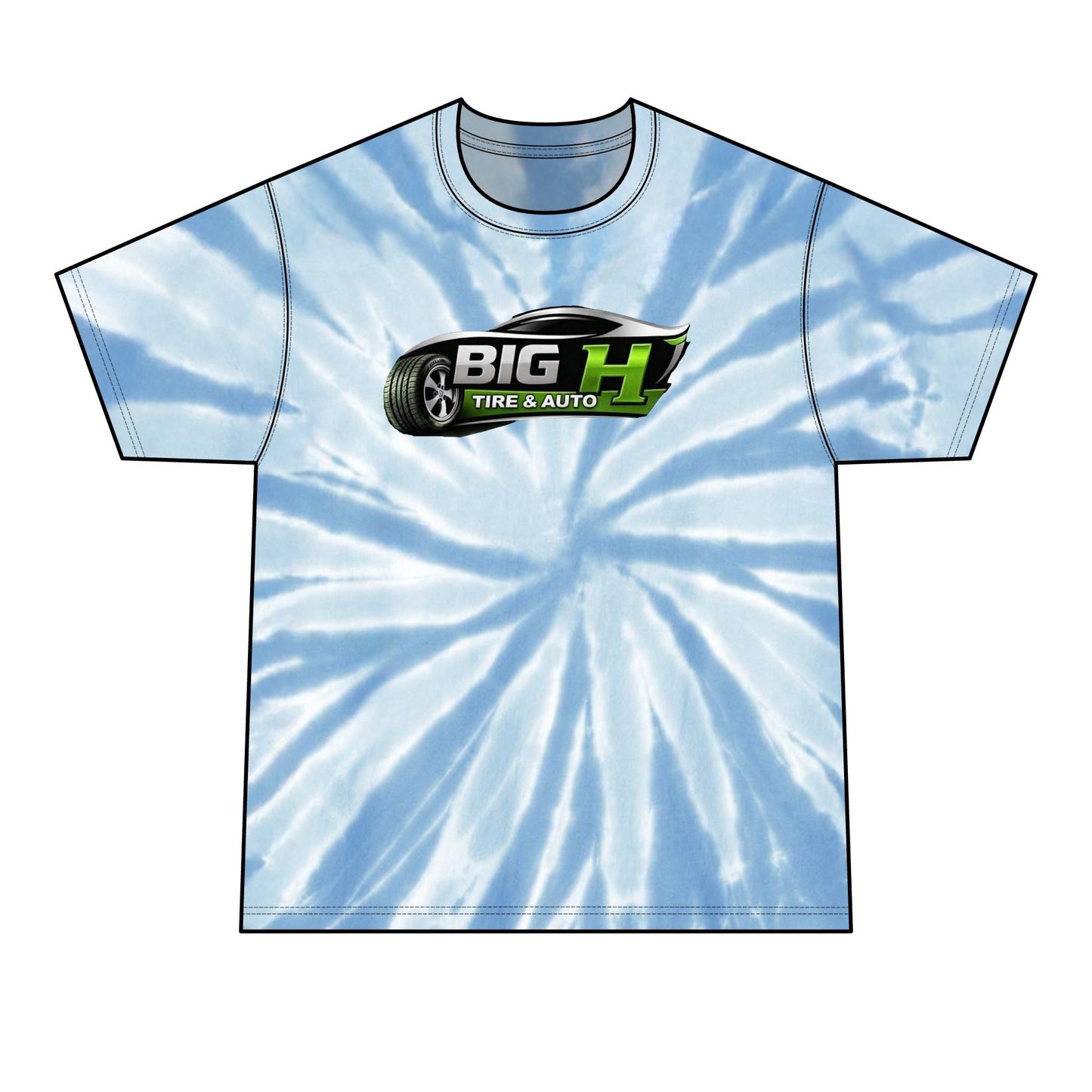 Mechanic Big H, Men's Tie-Dye Tee