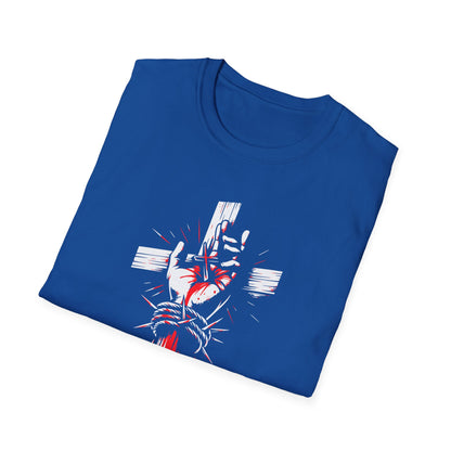 Jesus Cross T-Shirt — Blood and Crown Graphic Christian Tee