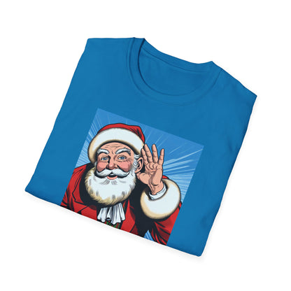Santa Claus Listening for a Ho, Unisex T-Shirt