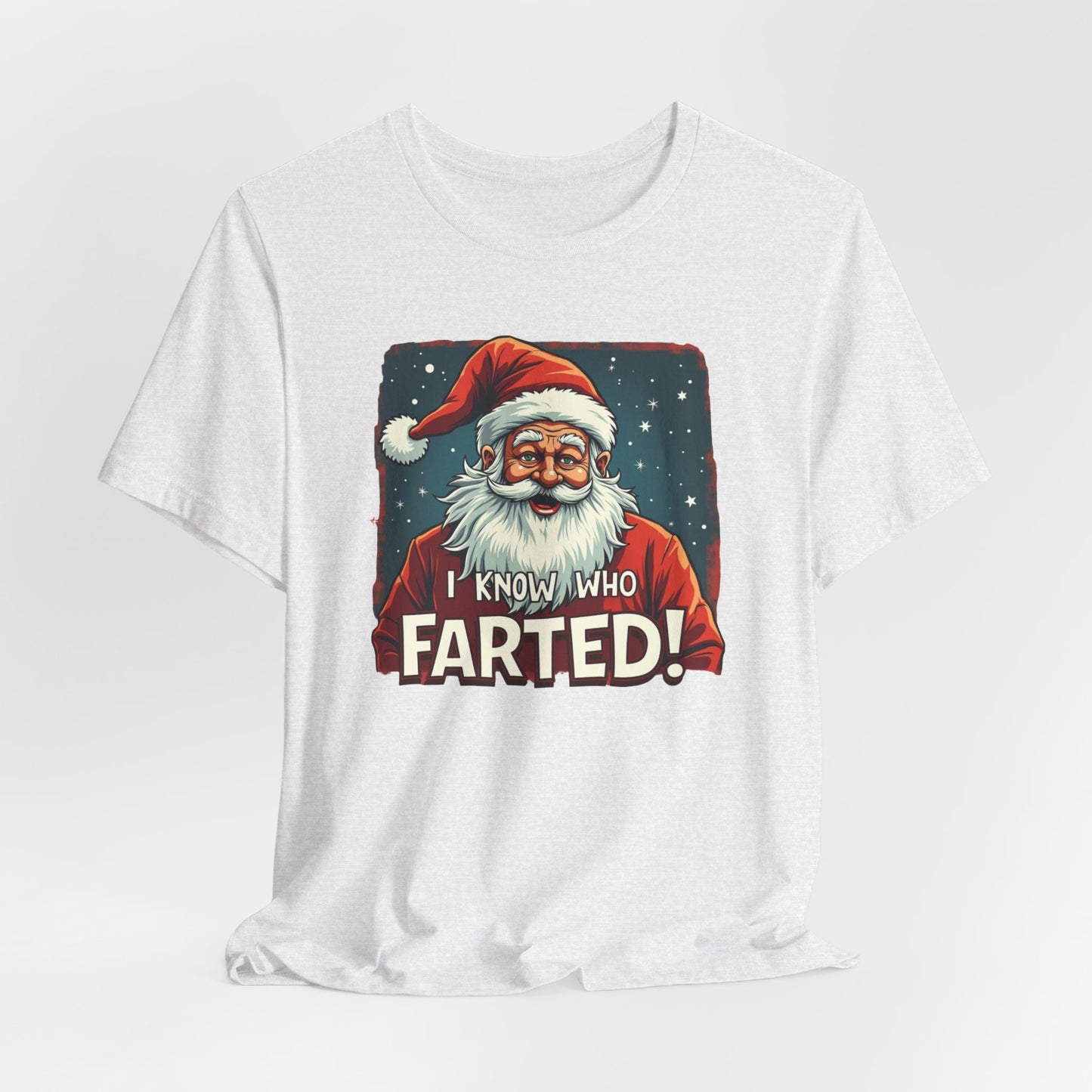 Funny Christmas T-Shirt – Vintage Santa "I Know Who Farted!" Holiday Tee