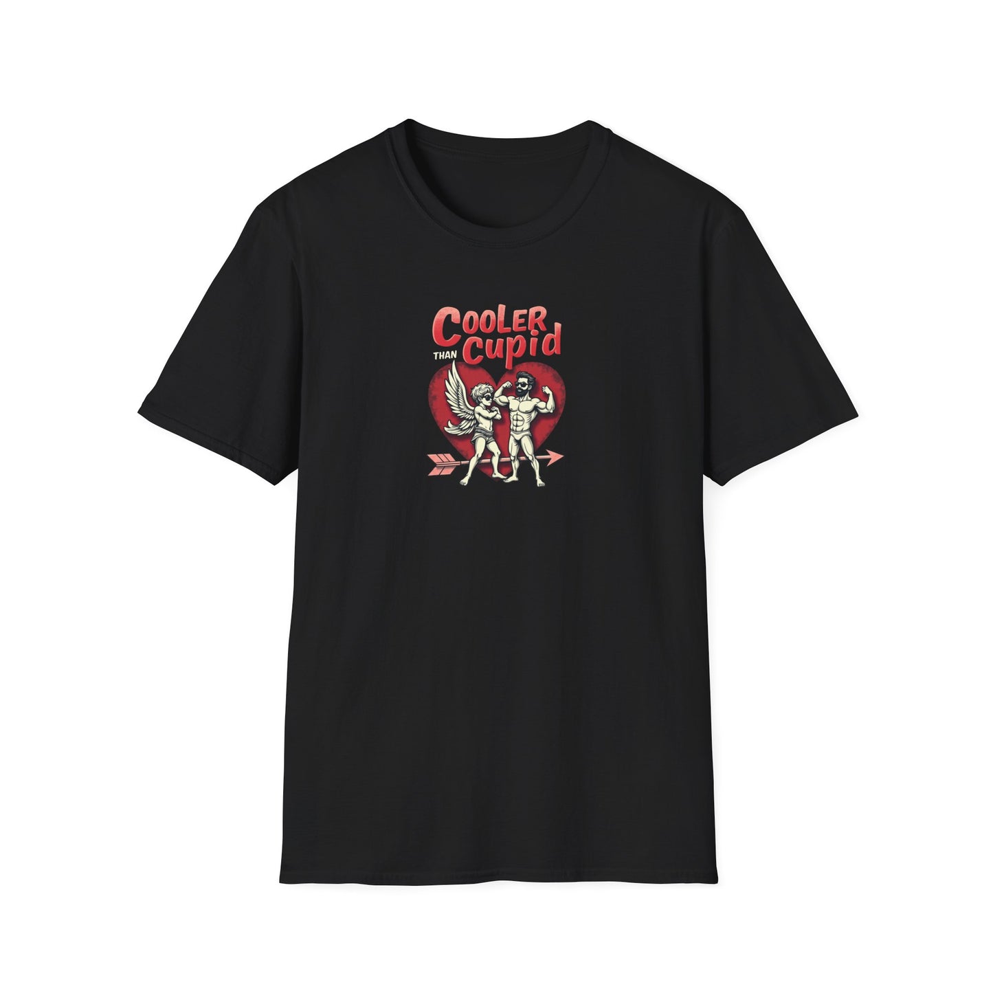 Cooler Than Cupid T-Shirt — Retro Valentine Skeleton Couple Tee