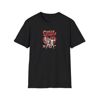 Cooler Than Cupid T-Shirt — Retro Valentine Skeleton Couple Tee