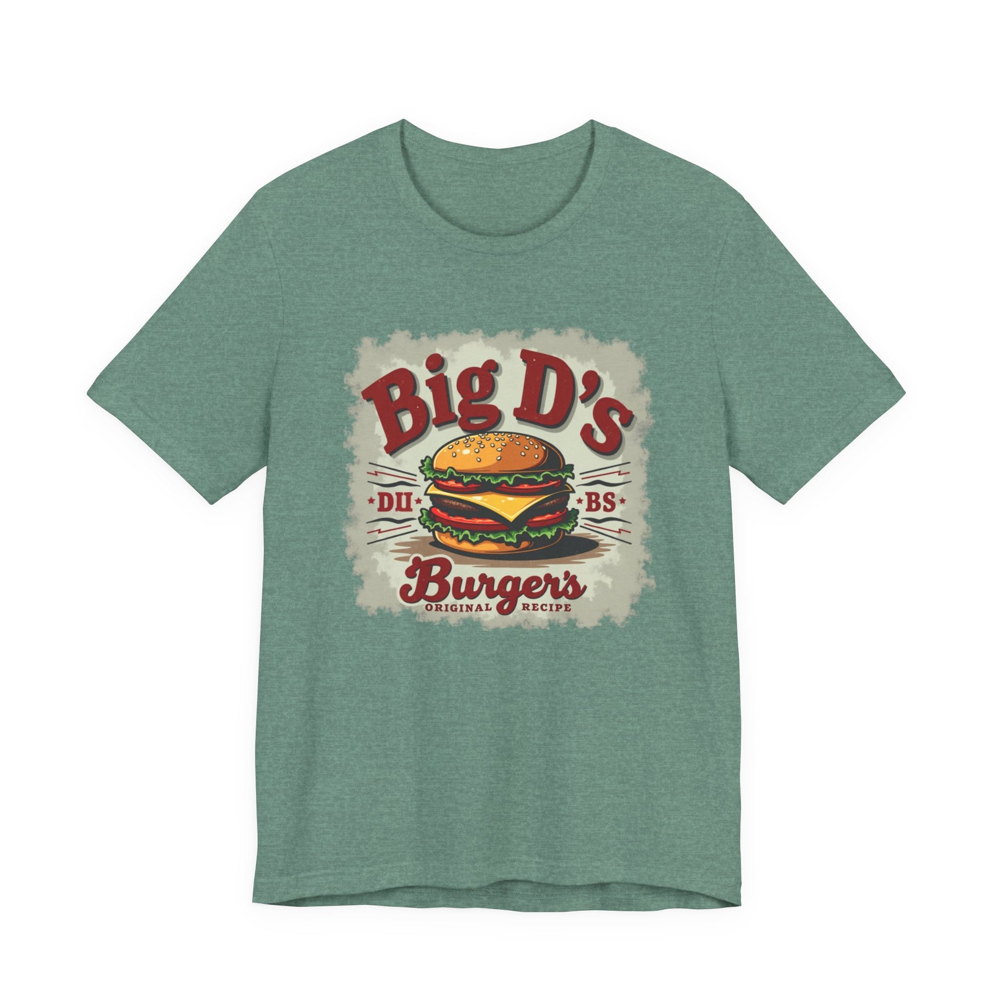 Big D's Burgers Unisex Jersey Tee - Fun Foodie Shirt, Casual Wear, Burger Lover Gift, Retro Fast Food T-Shirt, Summer BBQ Fashion - Psychonaut Swag