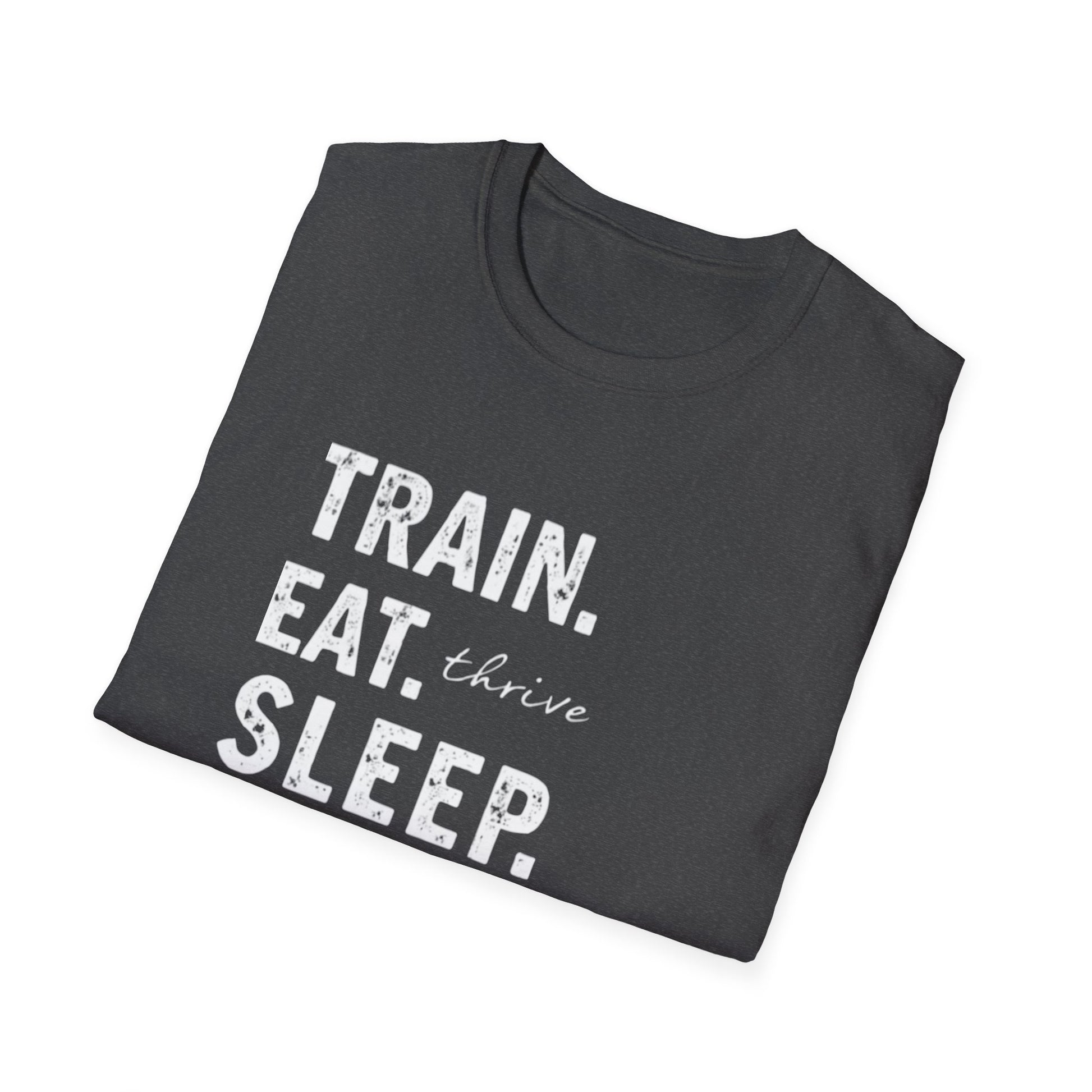 Train Eat Sleep Repeat T-Shirt, Fitness Apparel, Gym Wear, Motivational Shirt, Casual Unisex Tee - Psychonaut Swag