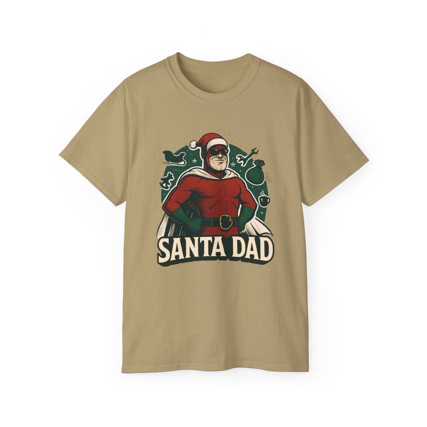 Santa Dad T-Shirt — Retro Vintage Father Christmas Tee for Dads