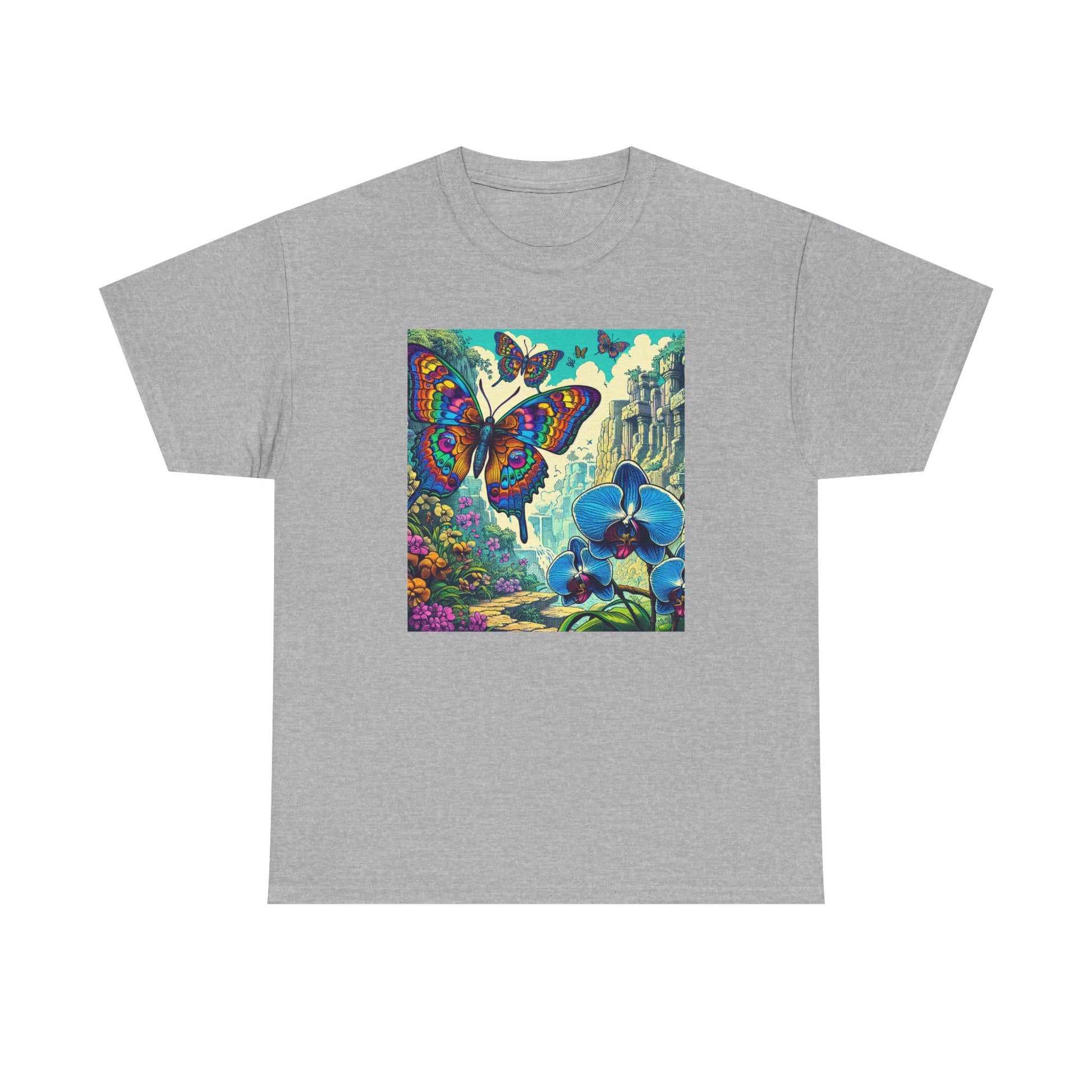 Butterfly Orchid, Unisex Heavy Cotton Tee - Psychonaut Swag
