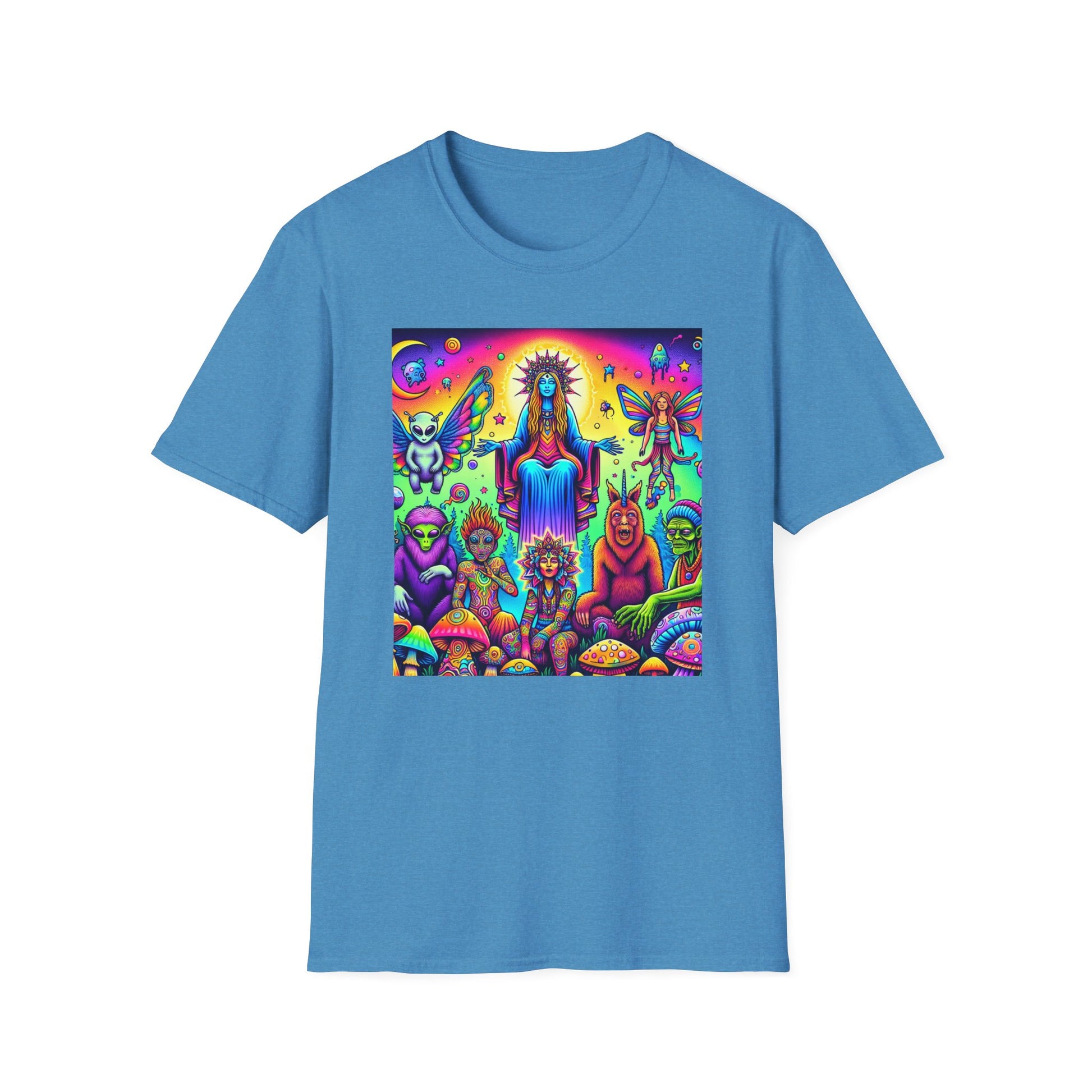 Mythical Creatures Unisex Softstyle T-Shirt - Last Supper Style - Psychonaut Swag